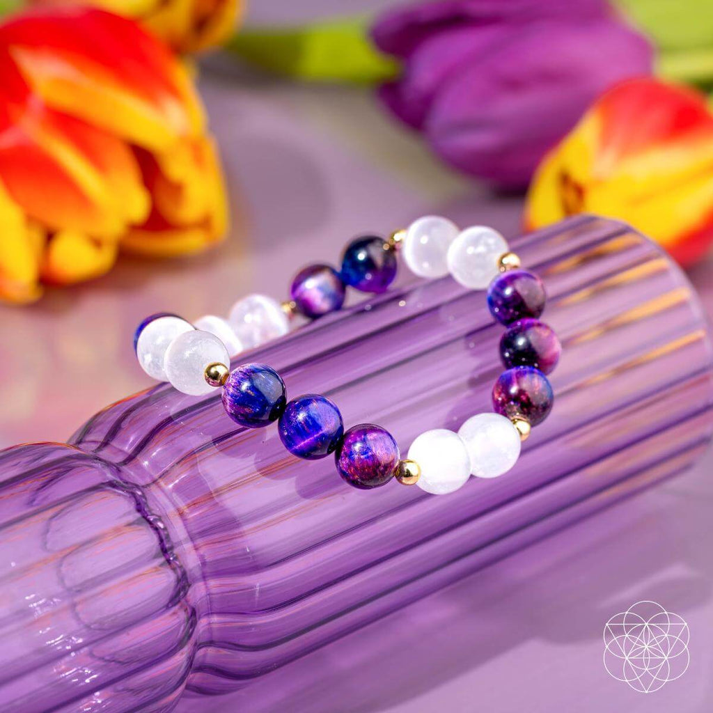 Cosmic Energy Amplifier - Galaxy Tiger’s Eye Bracelet – Conscious Items, view 6
