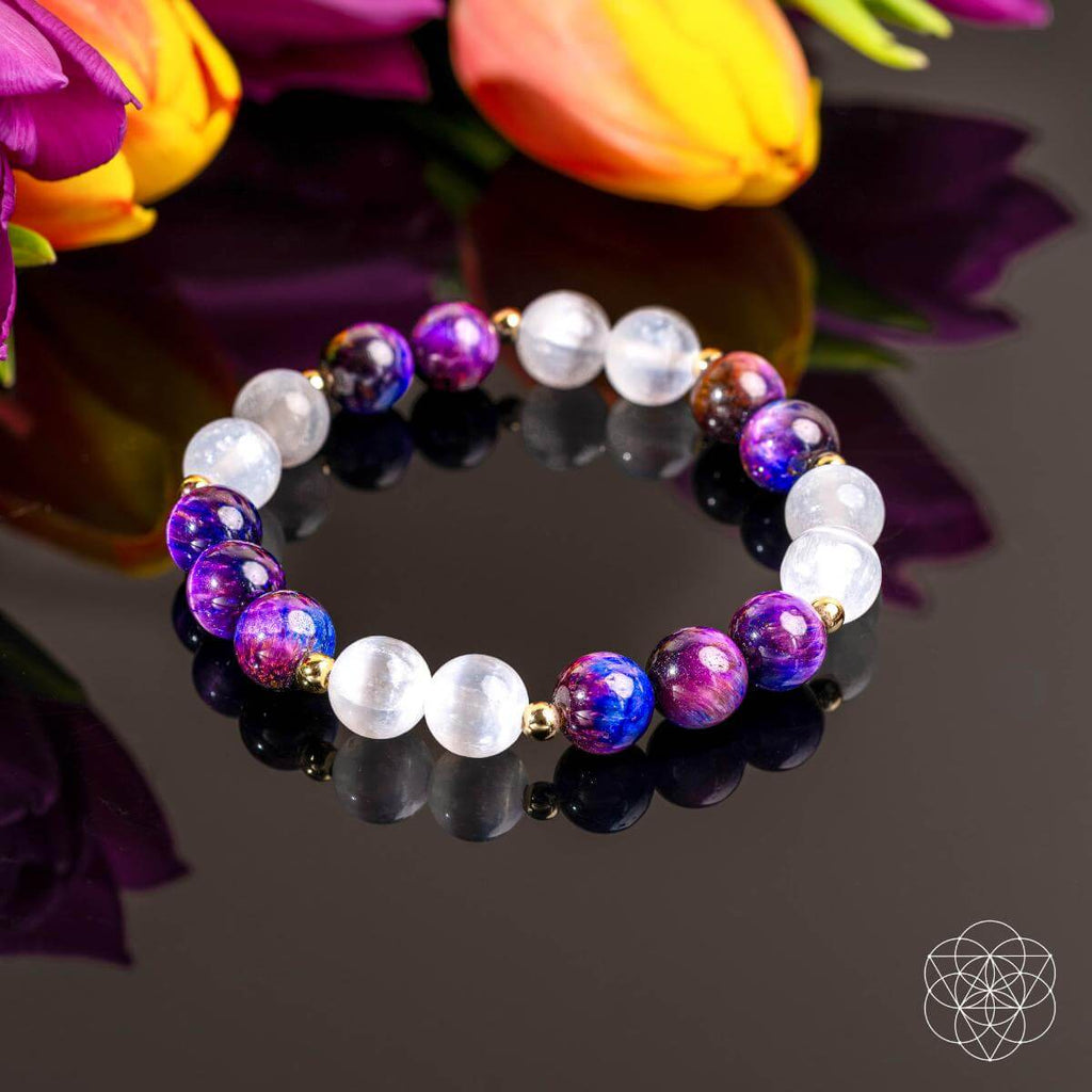 Cosmic Energy Amplifier - Galaxy Tiger’s Eye Bracelet – Conscious Items