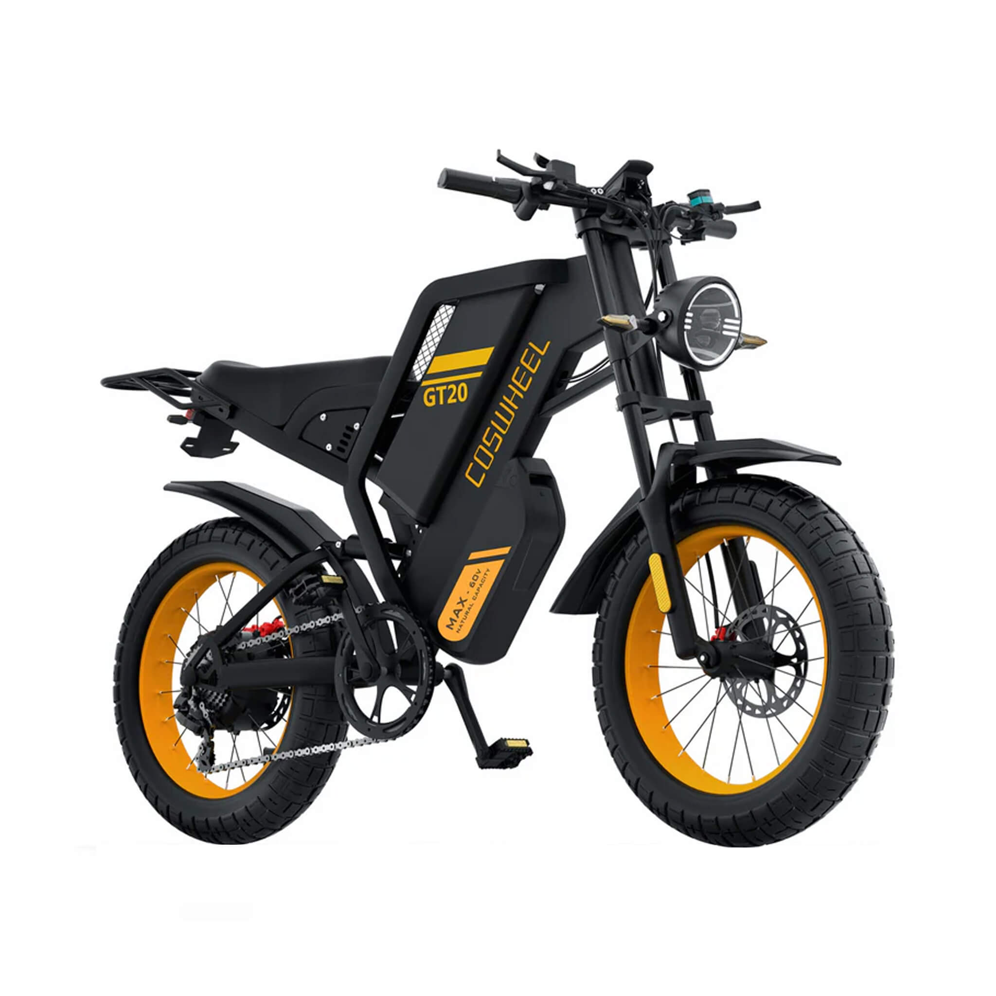 Coswheel GT20 Max 60V/40AH 2000W Dual-Battery Fat Tire Electric Bike (SAK30971) – SAKSBY WHOLESALE, view 6
