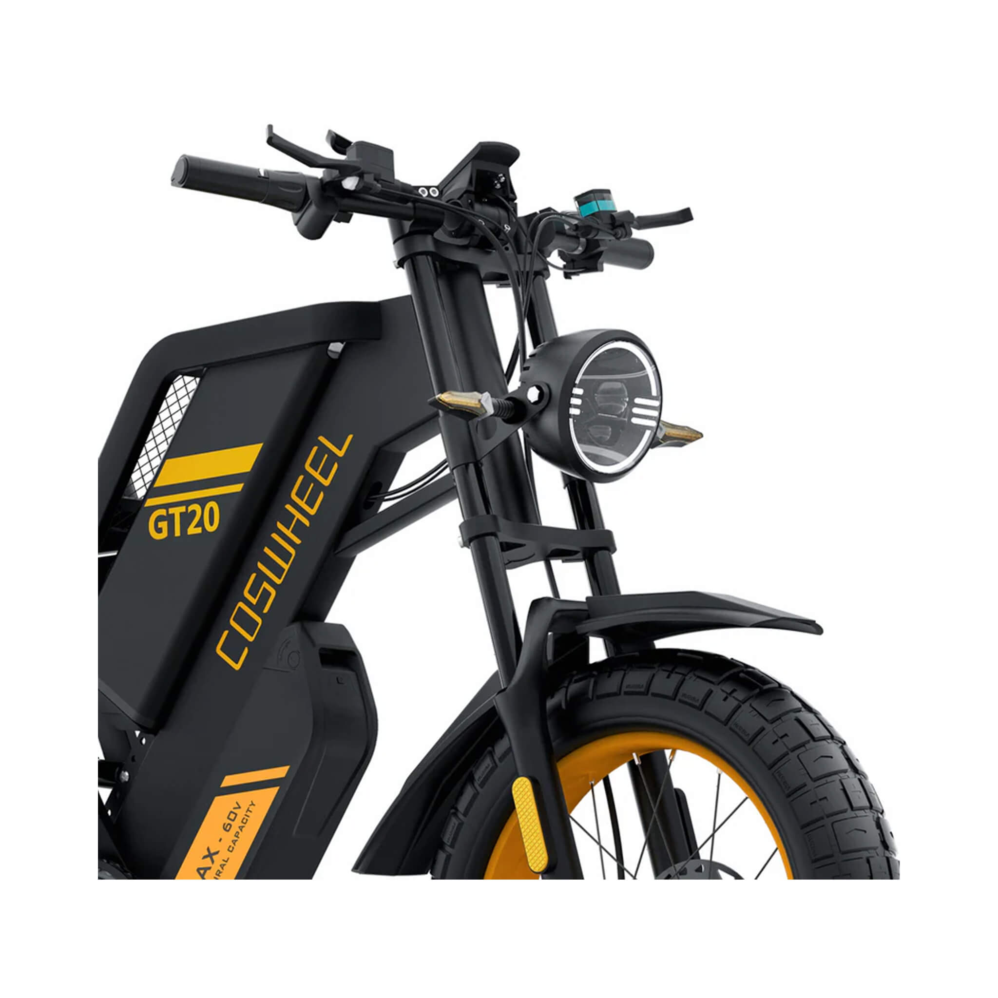 Coswheel GT20 Max 60V/40AH 2000W Dual-Battery Fat Tire Electric Bike (SAK30971) – SAKSBY WHOLESALE, view 8