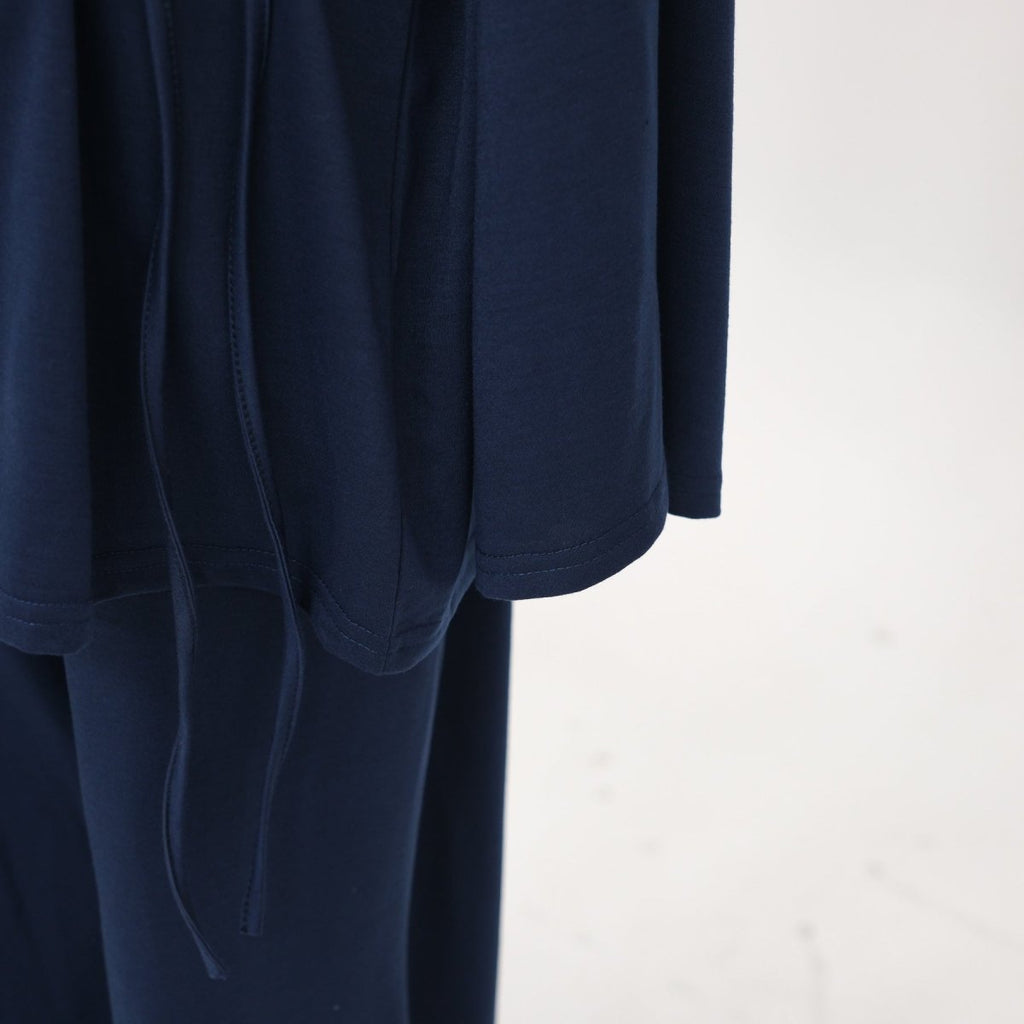 Cotton Two-Piece Set | Belted Tunic Top & Pants(MS279)