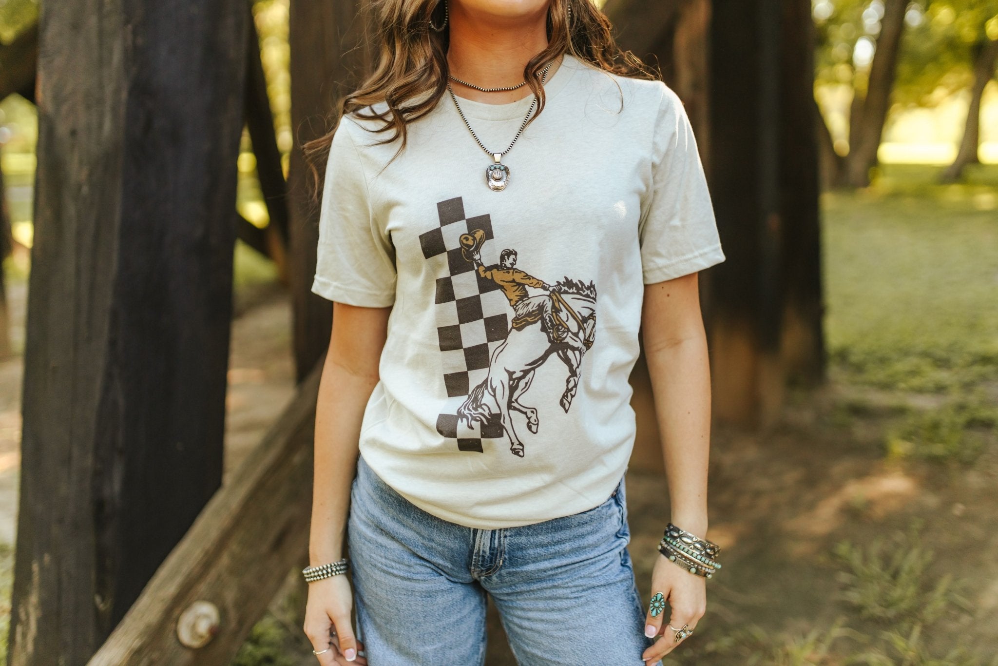 Wild Junkie Cowboy Rider Graphic Tee — main product shot