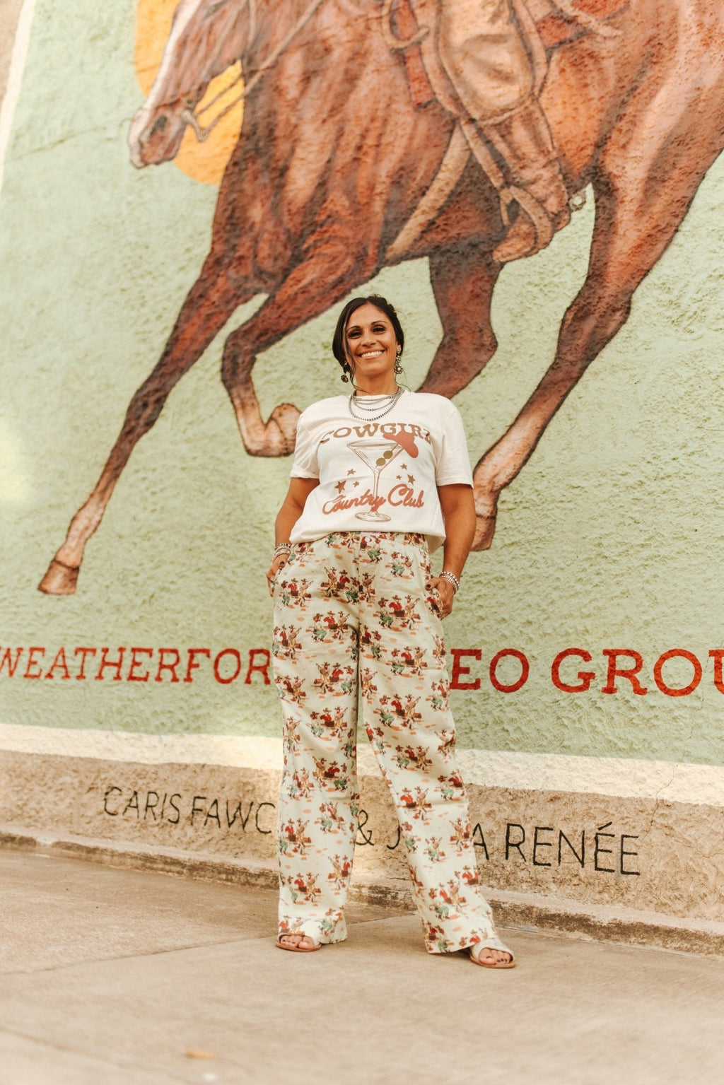 Wild Junkie Cowgirl Country Club Graphic Tee — detail shot 6