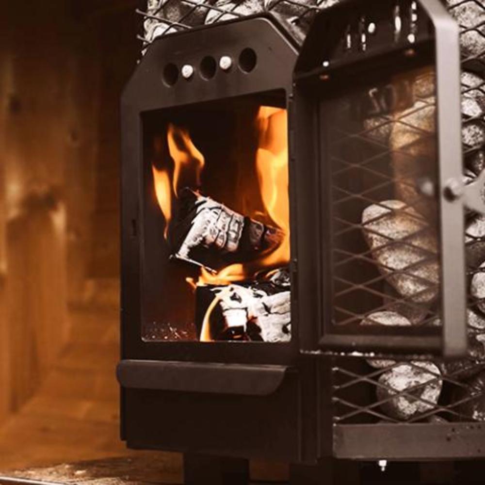 Cozy Heat O Thru-Wall Wood Burning Sauna Stove With Sauna Stones [COZY O-TW] (SAK93612) – SAKSBY WHOLESALE, view 7