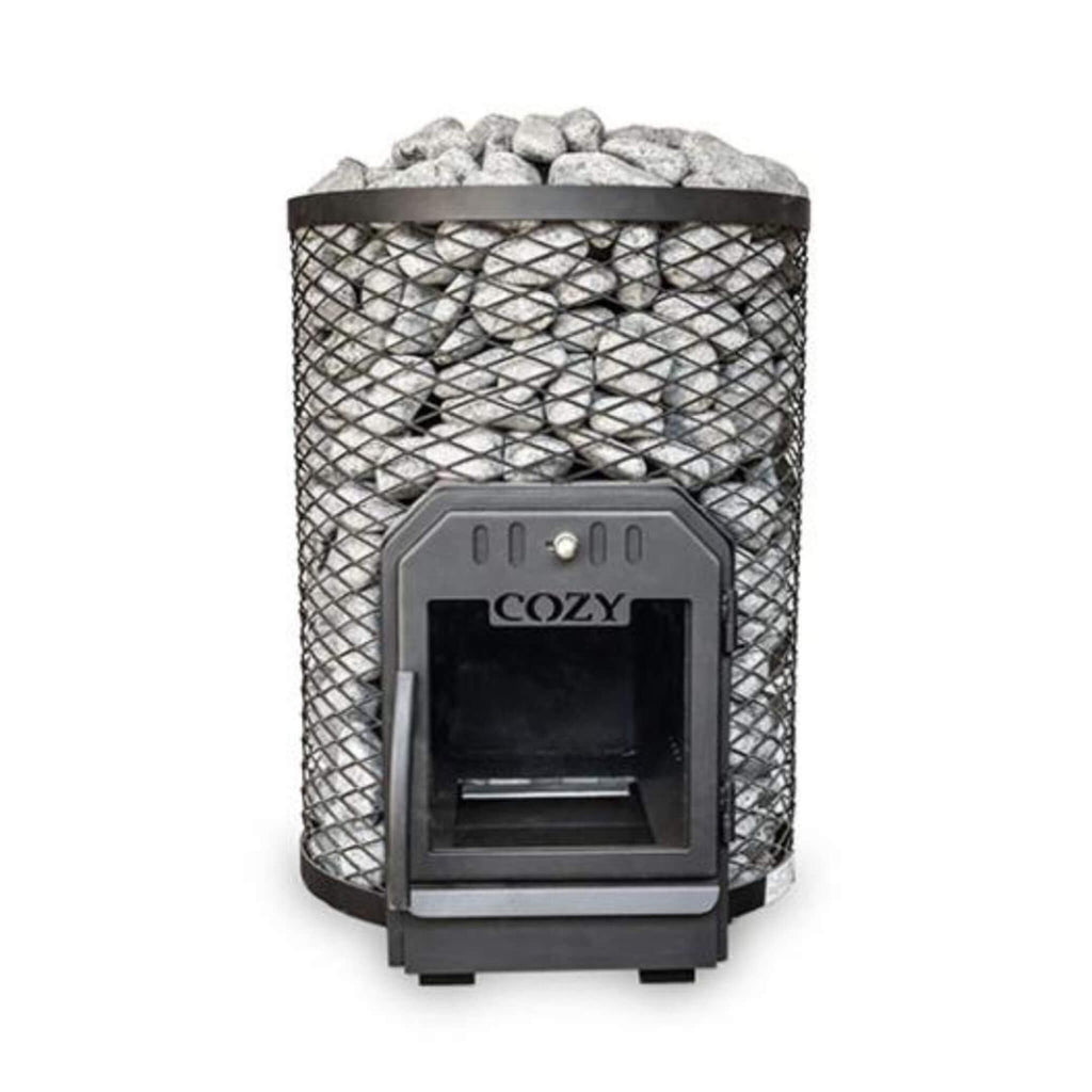 Cozy Heat O Thru-Wall Wood Burning Sauna Stove With Sauna Stones [COZY O-TW] (SAK93612) – SAKSBY WHOLESALE, view 3
