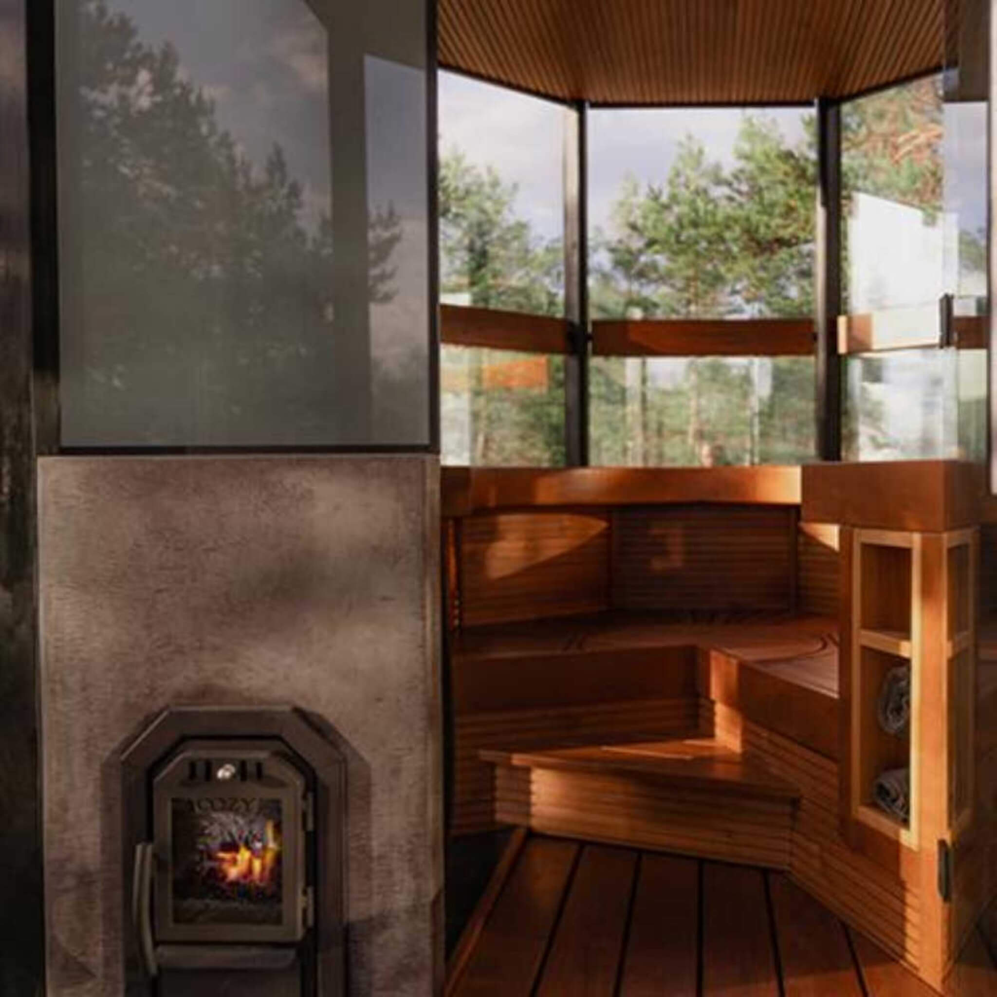 Cozy Heat OG Thru-Wall Sauna Stove With Sauna Stones [COZY OG-TW] (SAK75861) – SAKSBY WHOLESALE, view 6