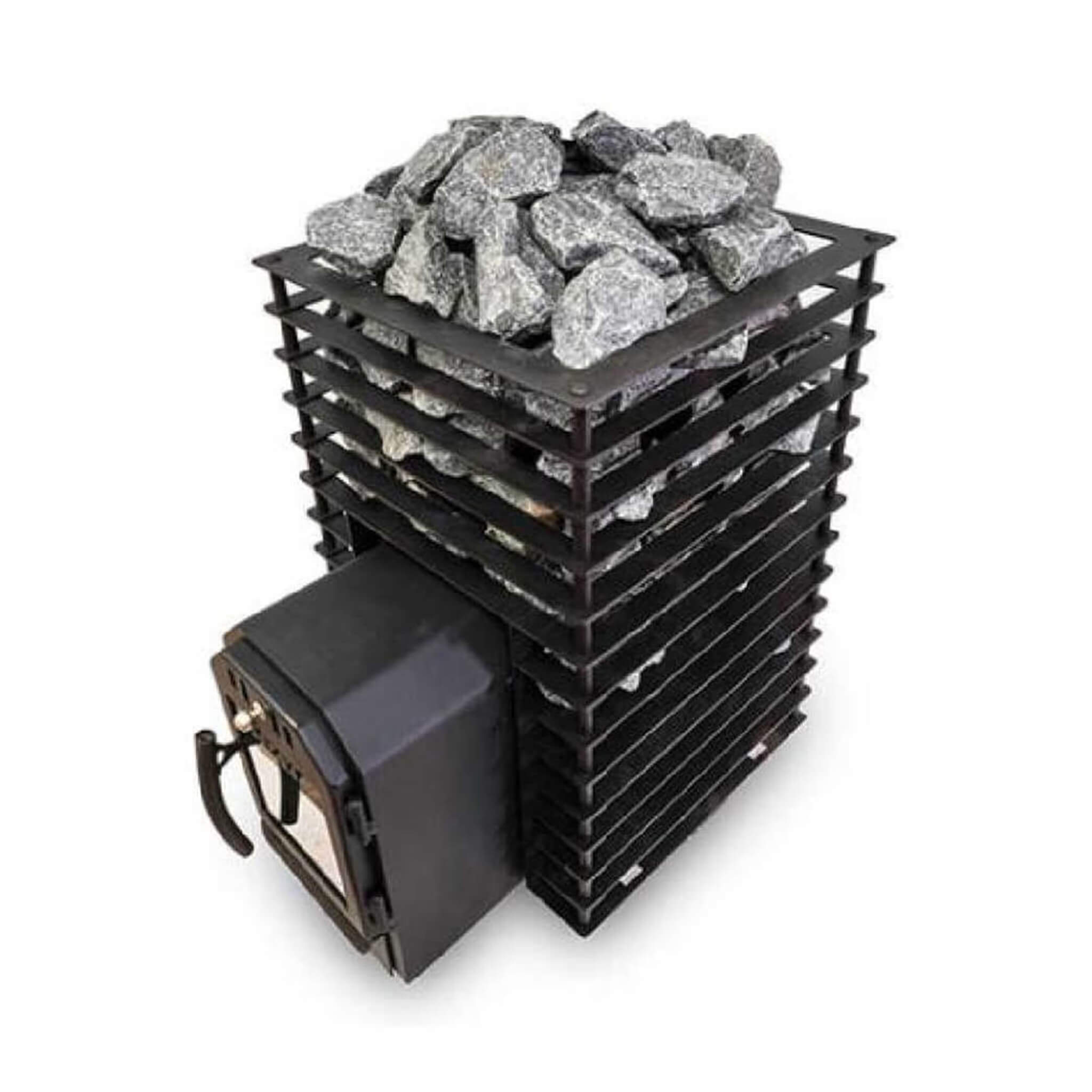 Cozy Heat Quattro Thru-Wall Square Style Sauna Stove With Sauna Stones [COZY QUATTRO TW] (SAK81754) – SAKSBY WHOLESALE, view 
