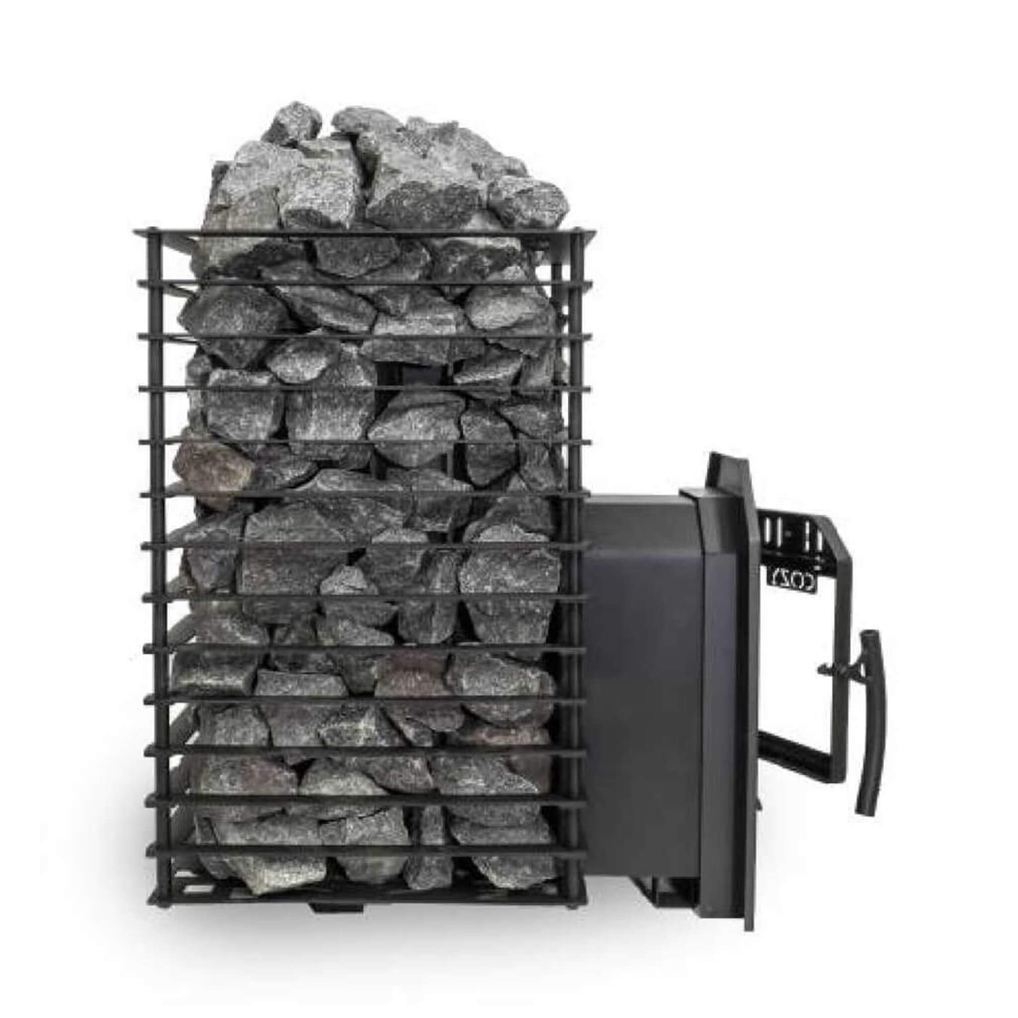 Cozy Heat Quattro Thru-Wall Square Style Sauna Stove With Sauna Stones [COZY QUATTRO TW] (SAK81754) – SAKSBY WHOLESALE, view 