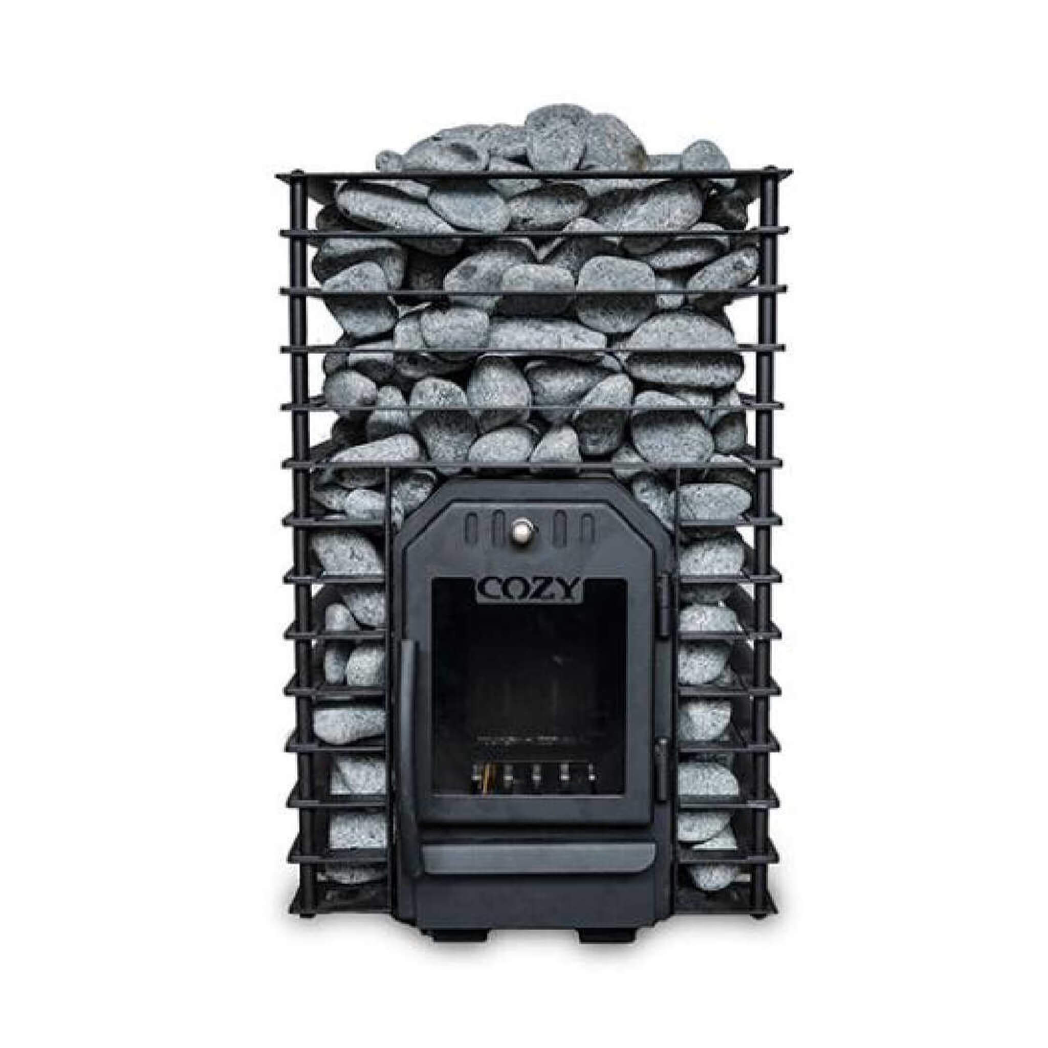 Cozy Heat Quattro Wood-Fired Sauna Stove With Sauna Stones [COZY QUATTRO] (SAK23947) – SAKSBY WHOLESALE