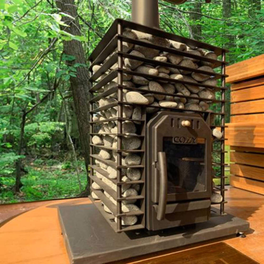 Cozy Heat Quattro Wood-Fired Sauna Stove With Sauna Stones [COZY QUATTRO] (SAK23947) – SAKSBY WHOLESALE, view 3