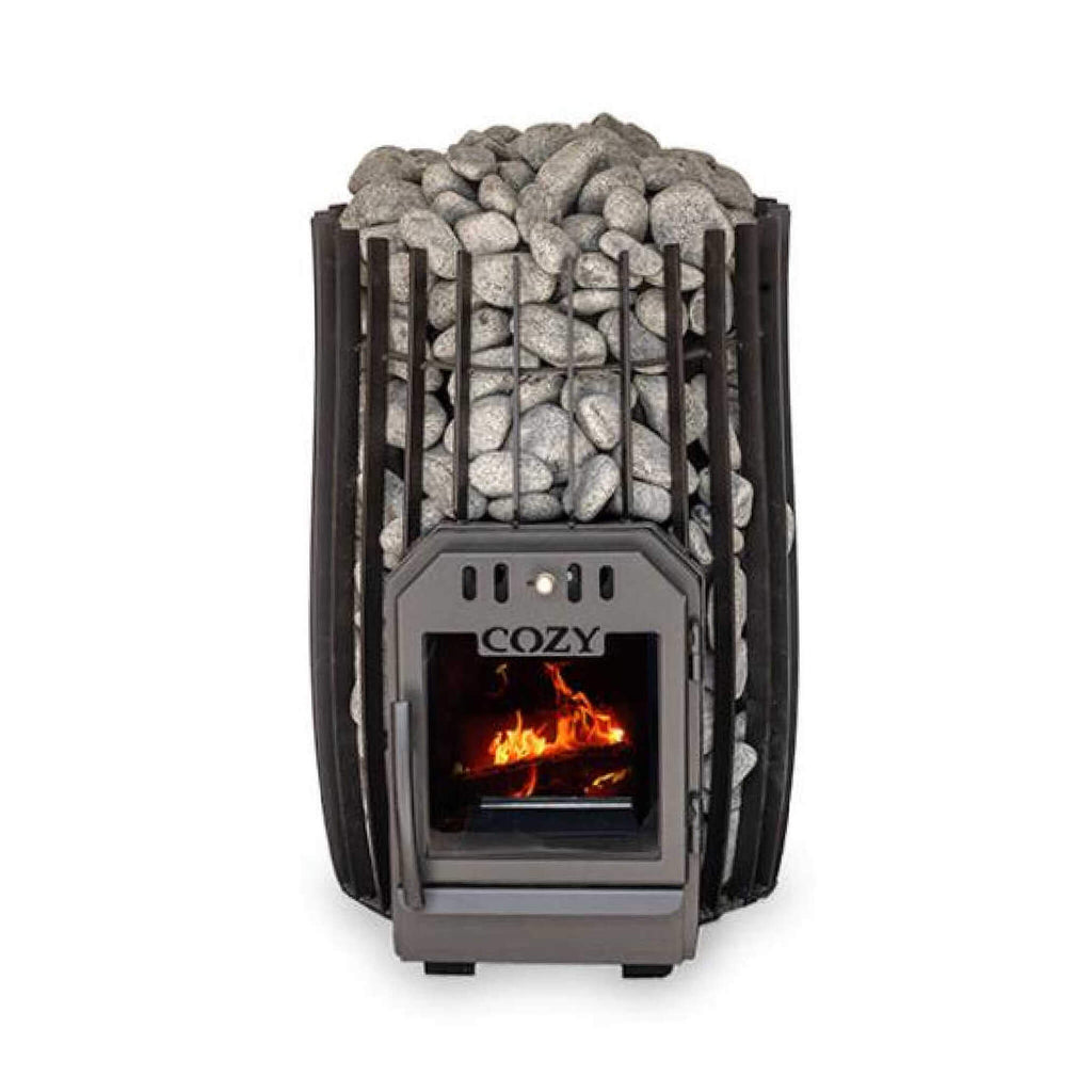 Cozy Heat SW Cylindrical Shape Sauna Stove With Sauna Stones [COZY SW] (SAK48563) – SAKSBY WHOLESALE