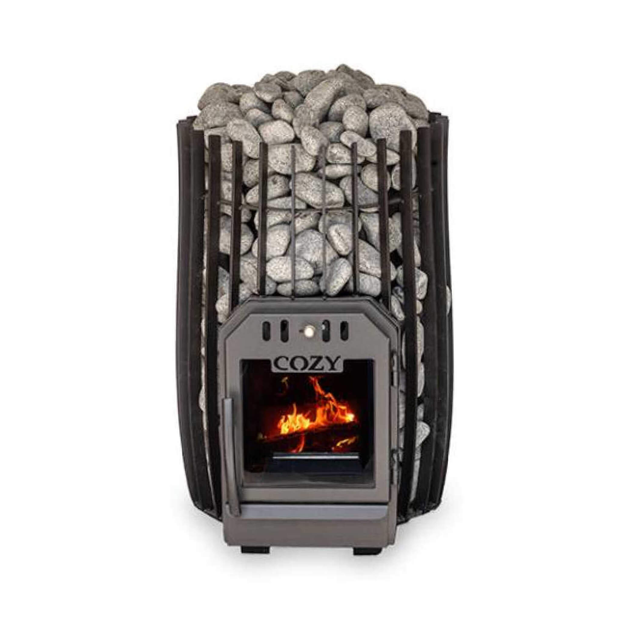 Cozy Heat SW Cylindrical Shape Sauna Stove With Sauna Stones [COZY SW] (SAK48563) – SAKSBY WHOLESALE