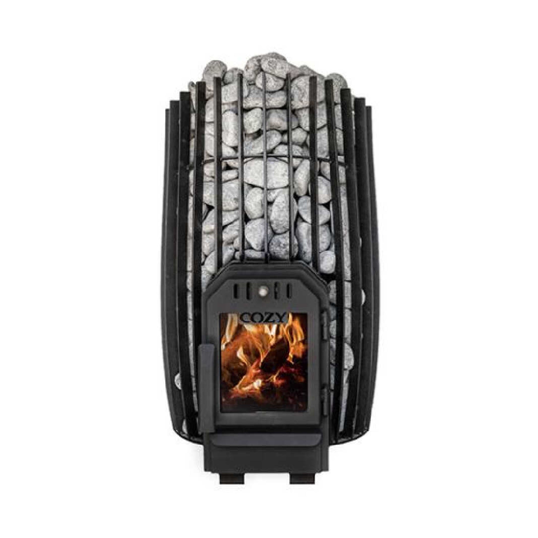 Cozy Heat SW Thru-Wall Wood Burning Sauna Stove With Sauna Stones [COZY SW-TW] (SAK69342) – SAKSBY WHOLESALE