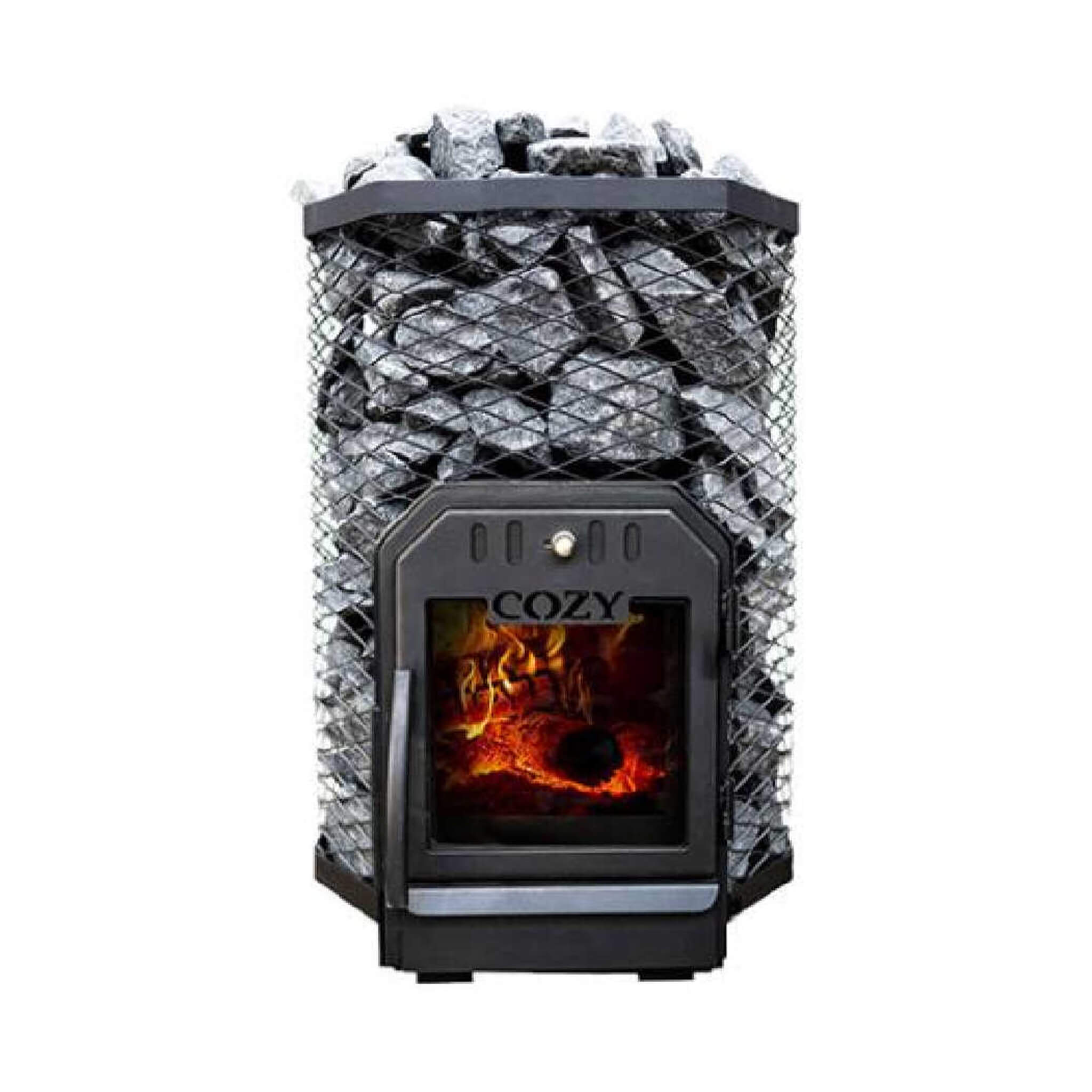 Cozy Heat Wood-Burning Floor Mount Sauna Stove With Chimney Kit And Sauna Stones [COZY] (SAK57382) – SAKSBY WHOLESALE