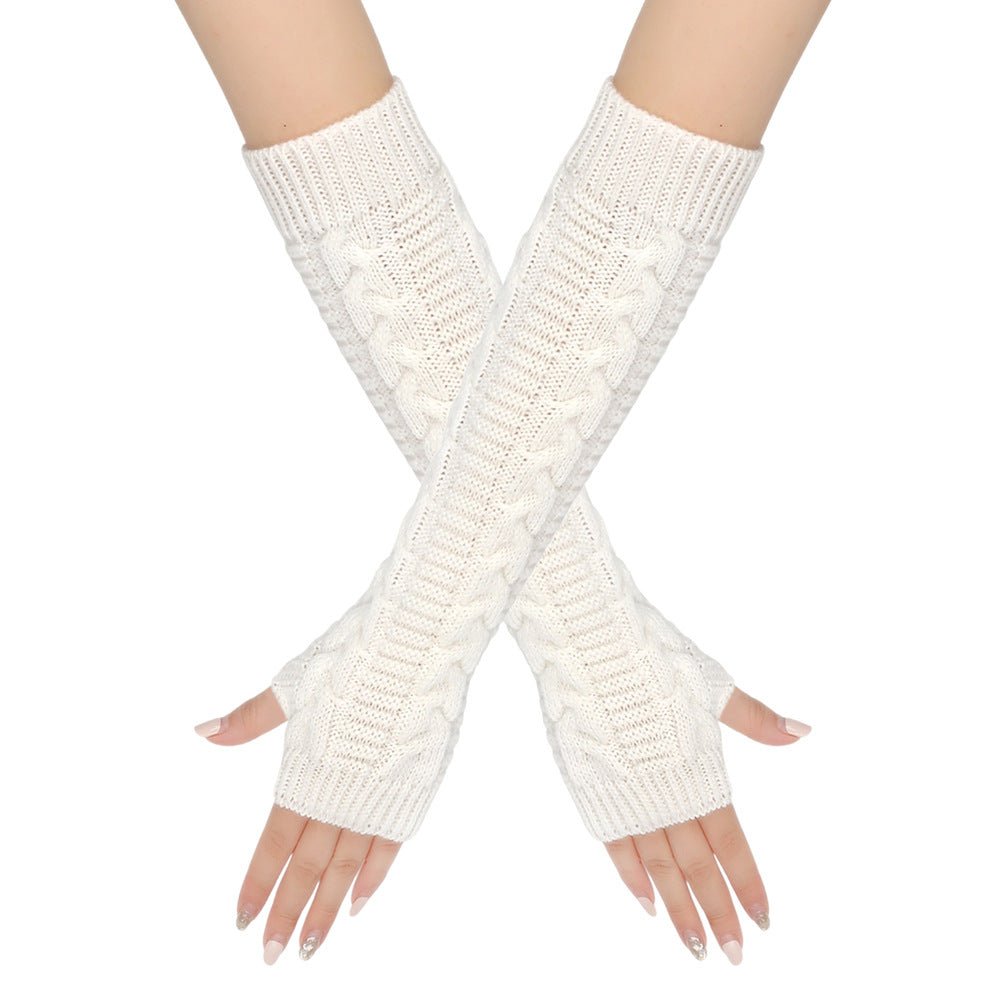 Mariam's Collection ‌Cozy Warm Cable-Knit Arm Sleeve Covers (MAC310) — detail shot 8