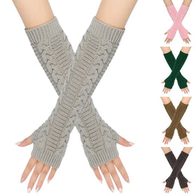 ‌Cozy Warm Cable-Knit Arm Sleeve Covers (MAC310)