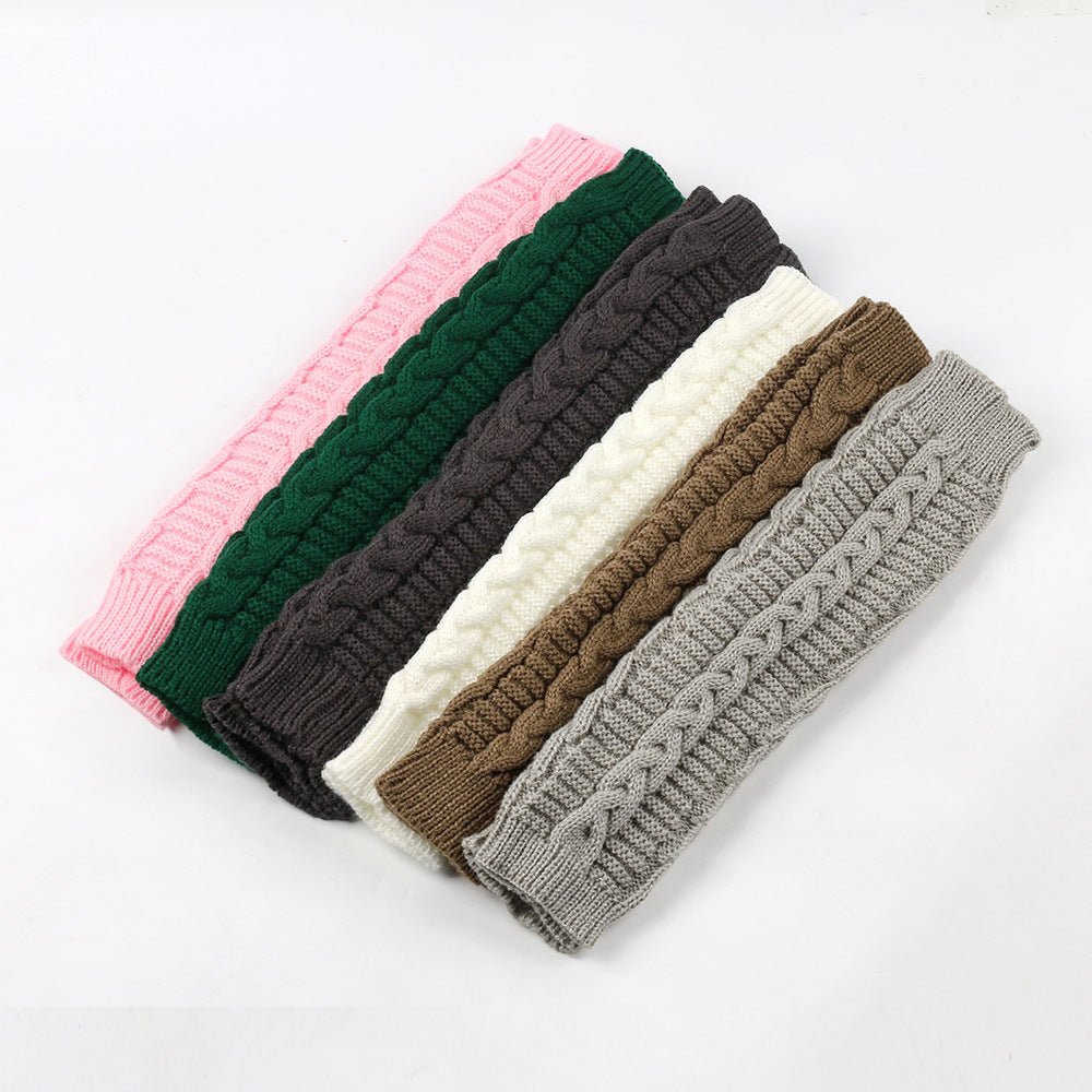 Mariam's Collection ‌Cozy Warm Cable-Knit Arm Sleeve Covers (MAC310) — construction detail