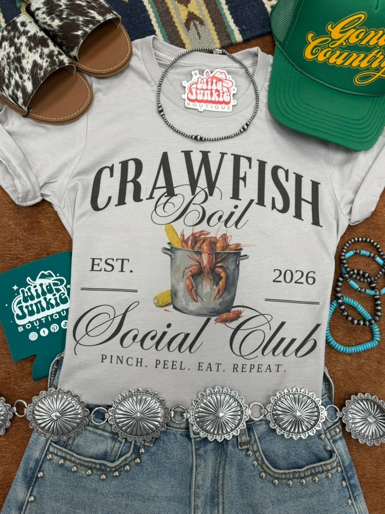Wild Junkie Crawfish Boil Social Club Graphic Tee — main product shot