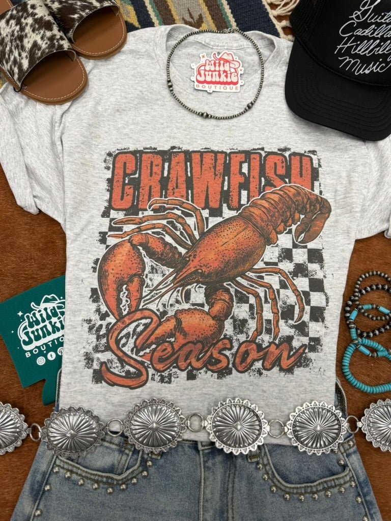 Wild Junkie Crawfish Season Graphic Tee — main product shot