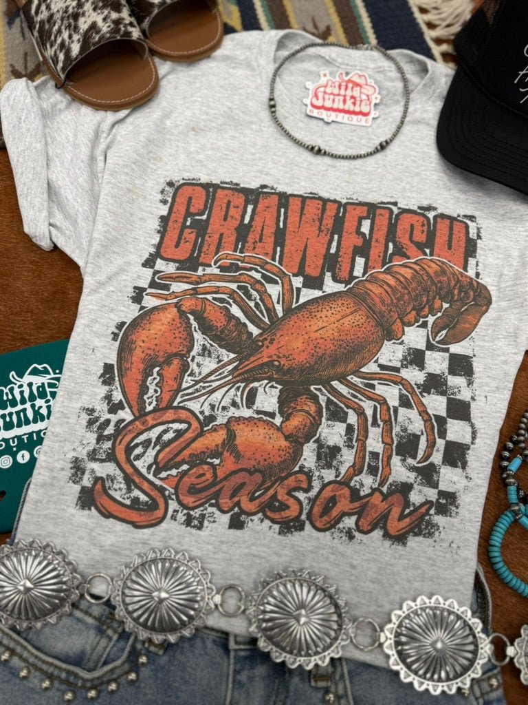 Wild Junkie Crawfish Season Graphic Tee — graphic tees category context