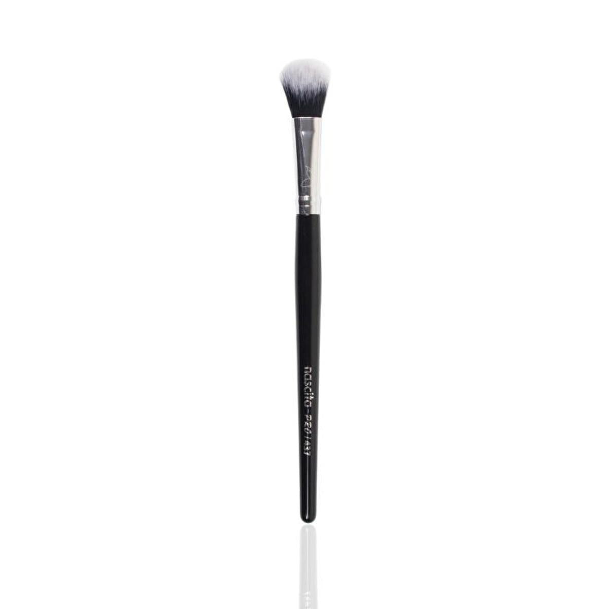 Nascita Angled Blush Makeup Brush for Precise Powder Application - Professional Cosmetic Brush for Blush, Bronzer, and Powder Makeup