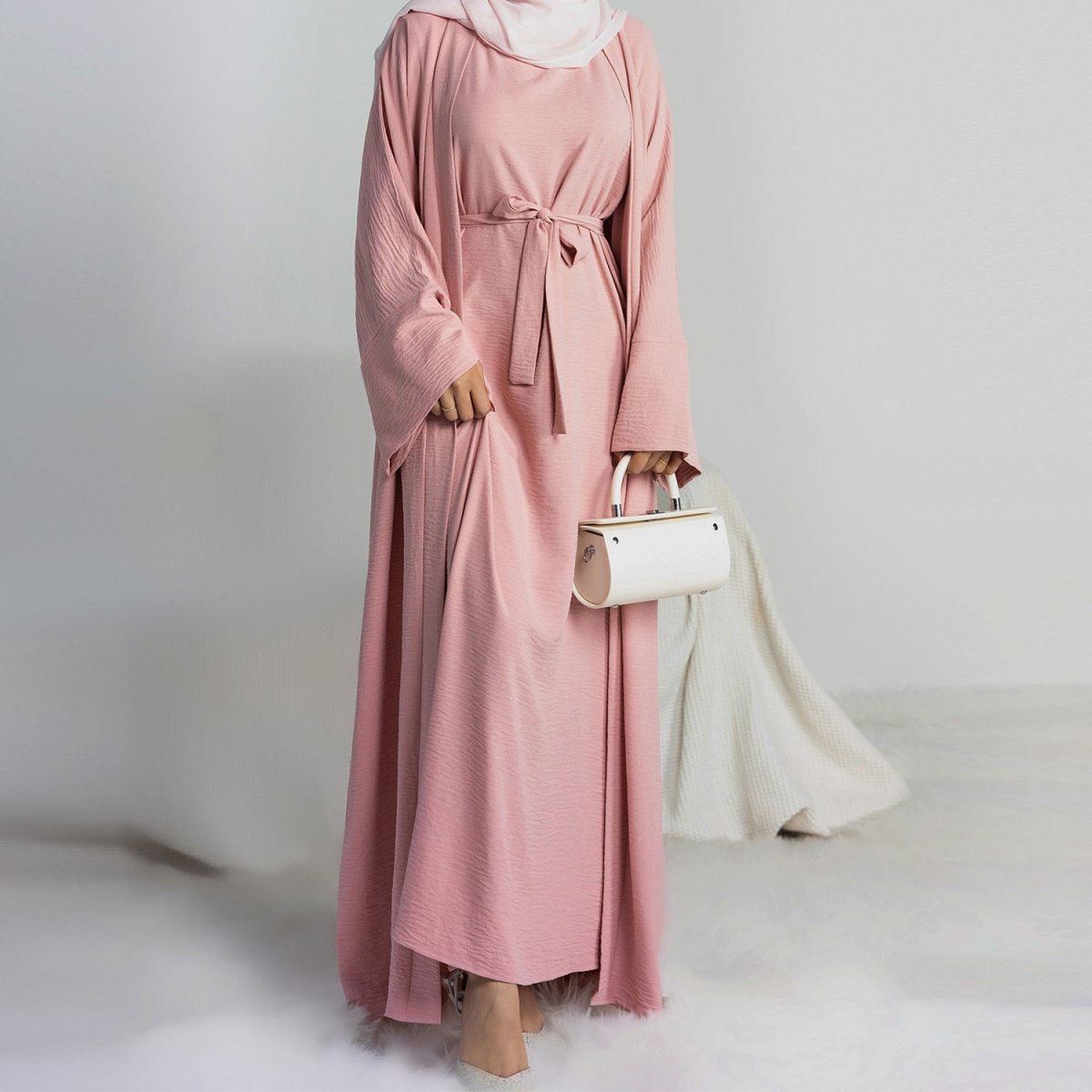 Mariam's Collection Crepe Pocket Open Abaya 3-Piece Set (MA002) — product category context