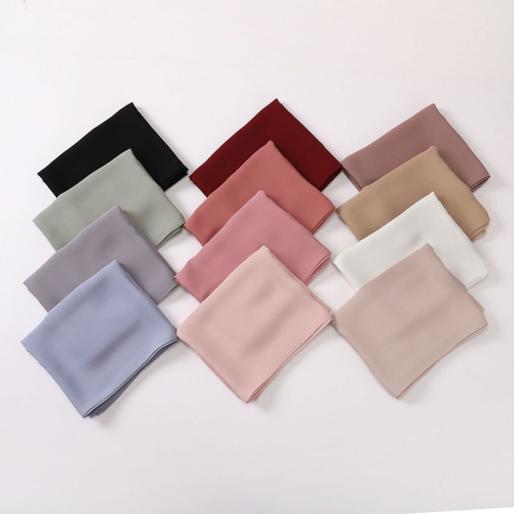 Mariam's Collection Crinkle-Resistant Long Hijab Silk-Like Hijab (MH154) — main product shot