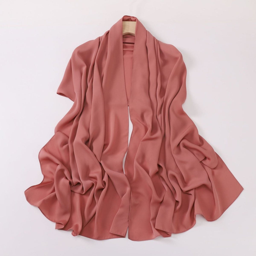 Mariam's Collection Crinkle-Resistant Long Hijab Silk-Like Hijab (MH154) — feature highlight