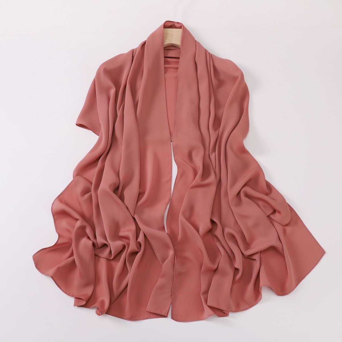Mariam's Collection Crinkle-Resistant Long Hijab Silk-Like Hijab (MH154) — feature highlight