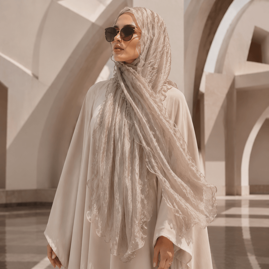 Crinkle Shimmer Hijab(MH228)