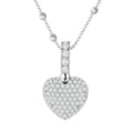 MyClosetAid Pink Heart Charm Cross Pendant Gold Necklace