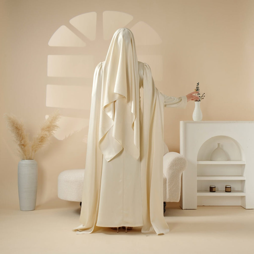 Luxury Hand-Embellished Cape  Abaya (MA144)