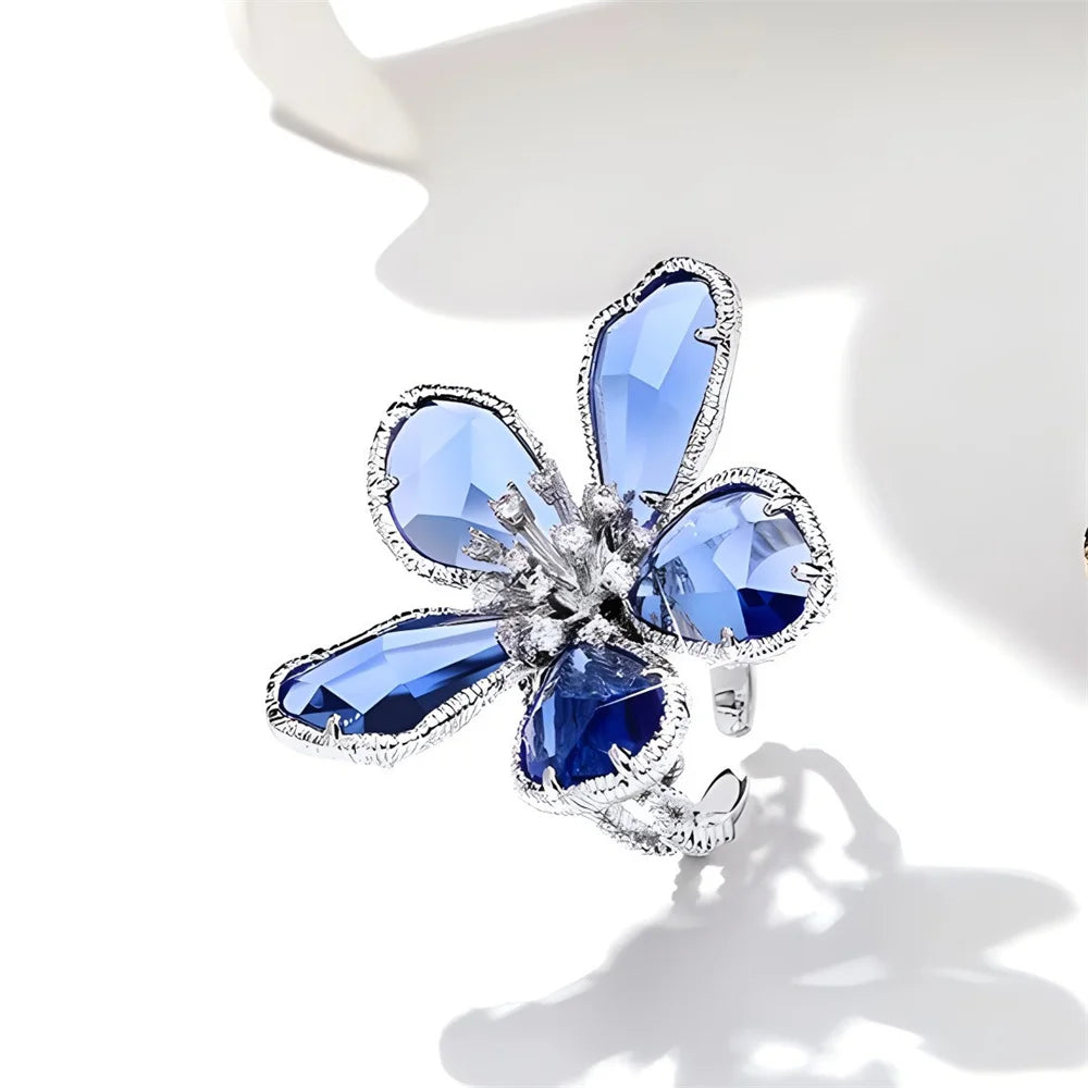 MyClosetAid MyClosetAid Crystal Swarovski Ring Flower Design — comparison shot