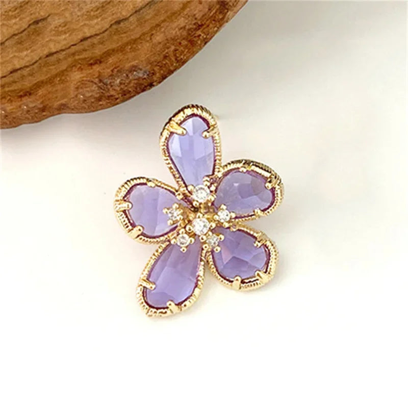 MyClosetAid MyClosetAid Crystal Swarovski Ring Flower Design — flat-lay composition