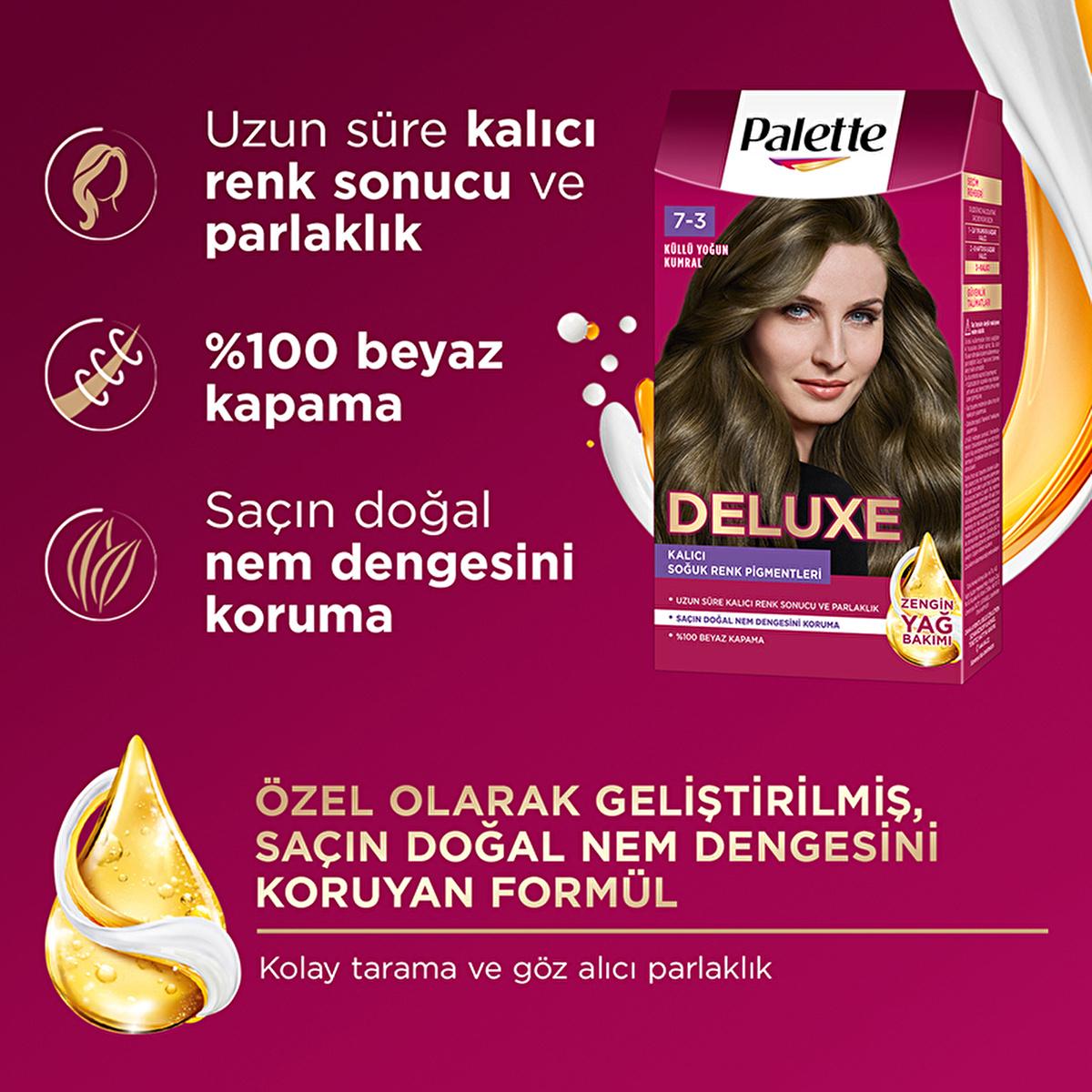 Palette Deluxe Hair Dye - Intense, Long-Lasting Color with Micro Oils for Vibrant Hair