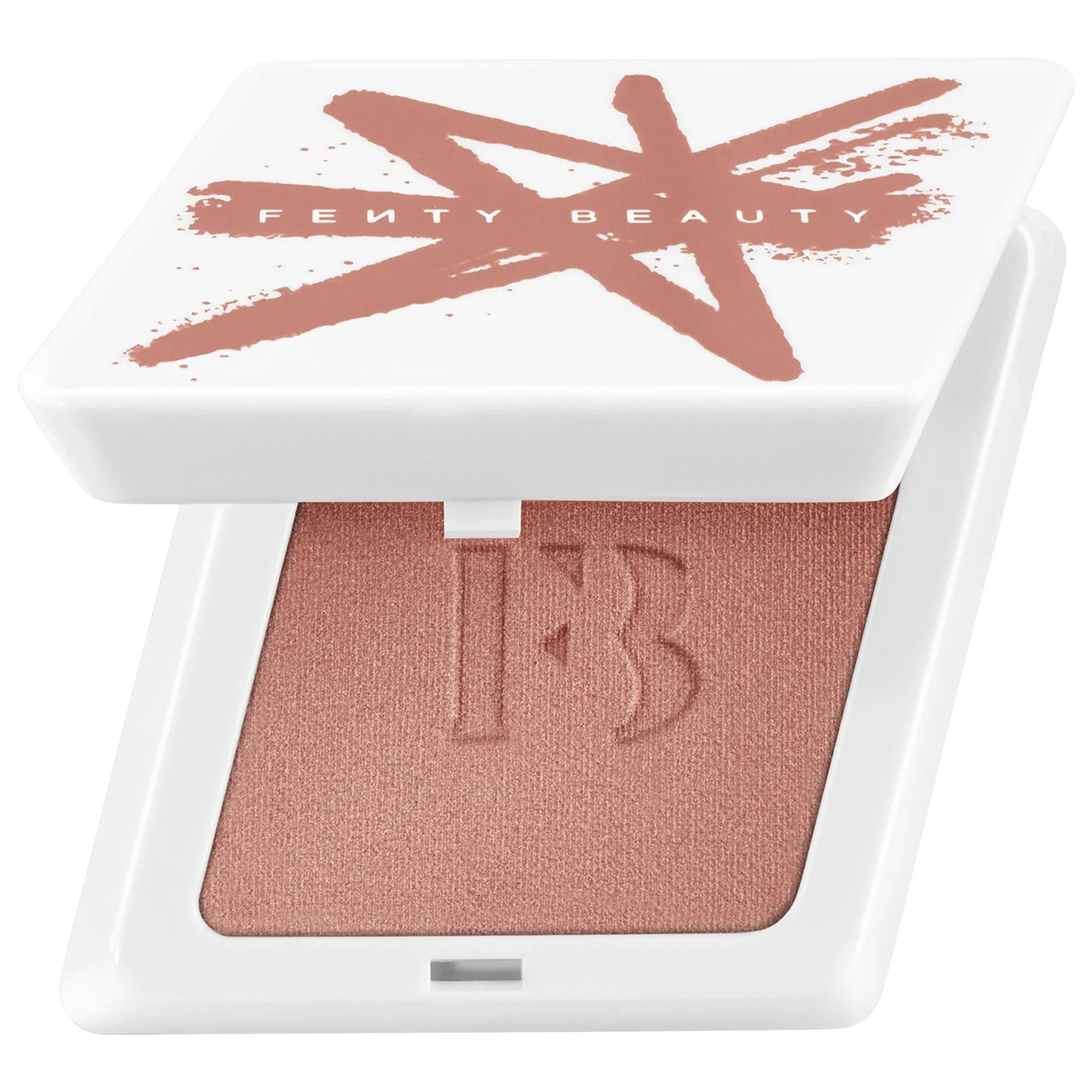 Fenty Cheeks Suede Waterproof Powder Blush - Long Lasting, Sweat & Humidity Resistant - High Pigment Matte & Shimmer Finish, Cruelty-Free