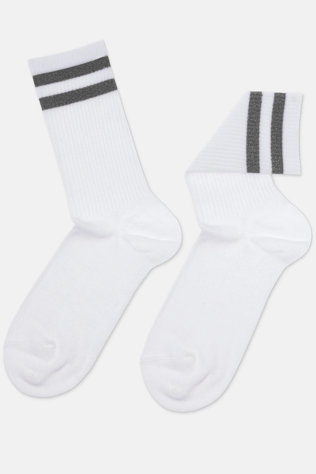 TheRanok.com Conte Cotton Long Socks Active 157 - Lurex Stripes — in-use photo