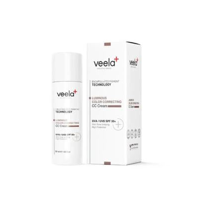 Veela SPF50+ CC Cream - Skin Tone Evening & Anti-Spot Cosmetic Sunscreen