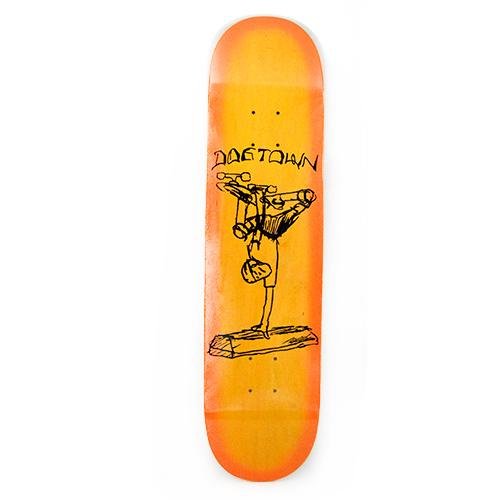 Dogtown Curb Plant Street Deck - 8.0″ Assorted Stain/Orange Fade by Skates USA