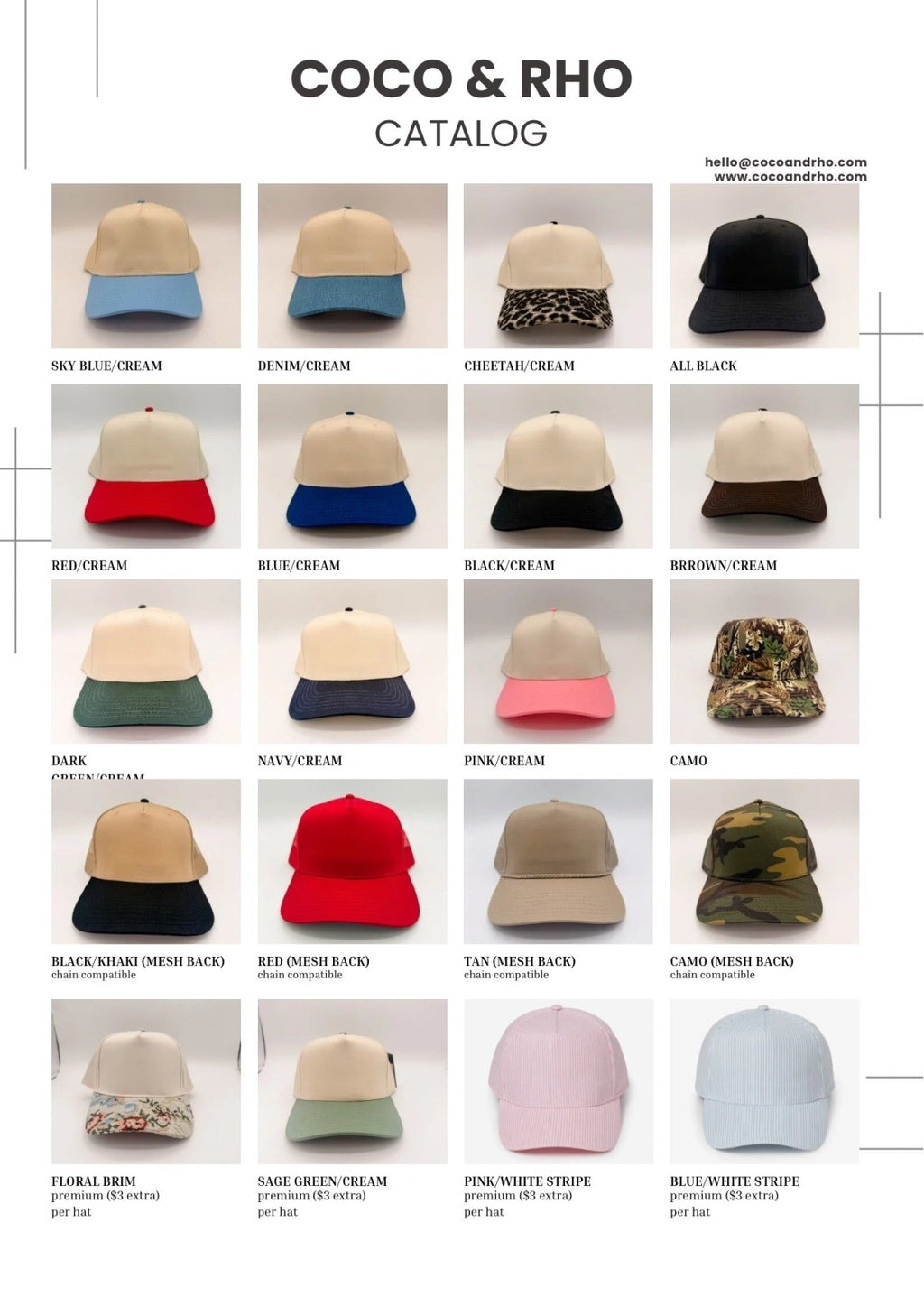 Coco & Rho Custom Embroidered - Trucker Hat — construction detail