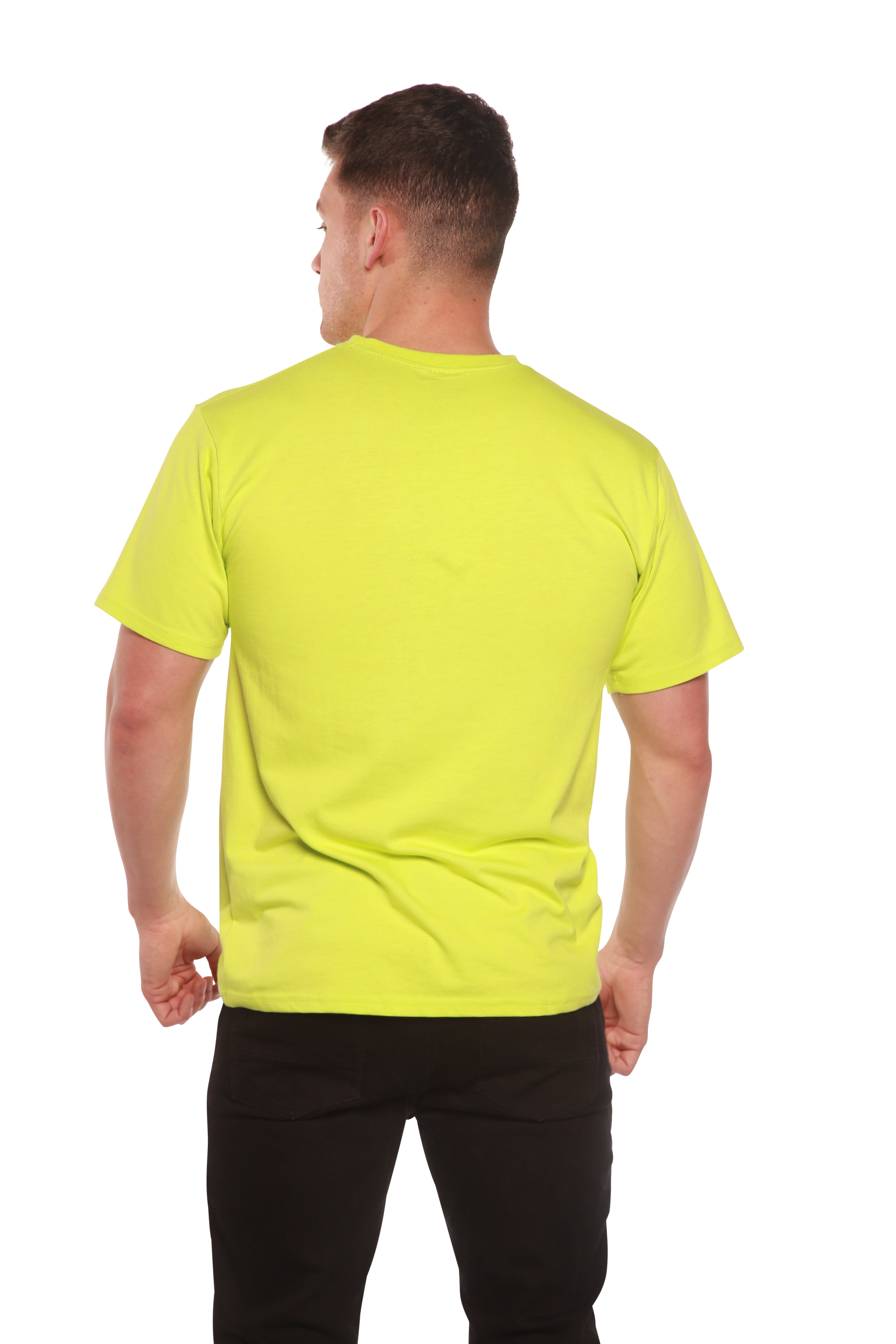 Spun Bamboo Custom Printed Men's Bamboo Viscose/Organic Cotton Short Sleeve T-Shirt — color detail