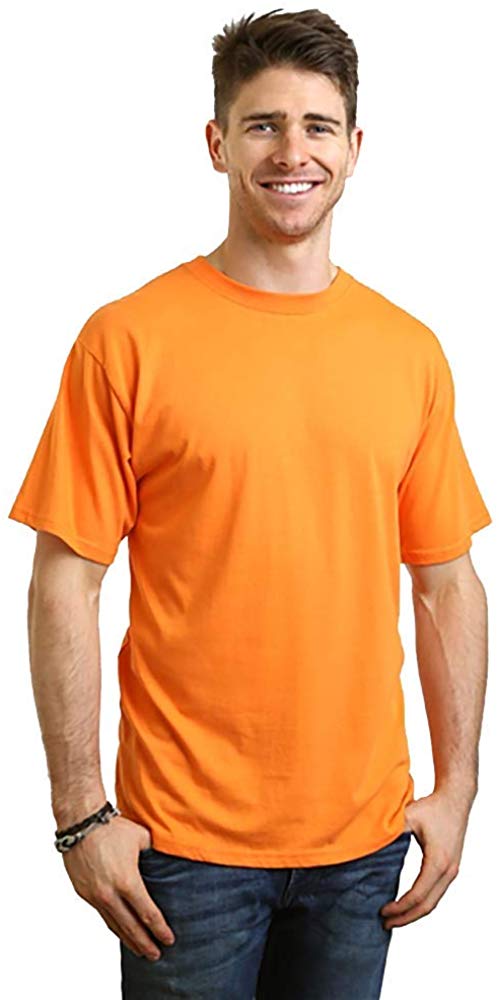 Spun Bamboo Custom Printed Men's Bamboo Viscose/Organic Cotton Short Sleeve T-Shirt — size reference