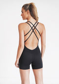 KIMITH BRAND I Am Enough Black Stretch Bodysuit — main product shot
