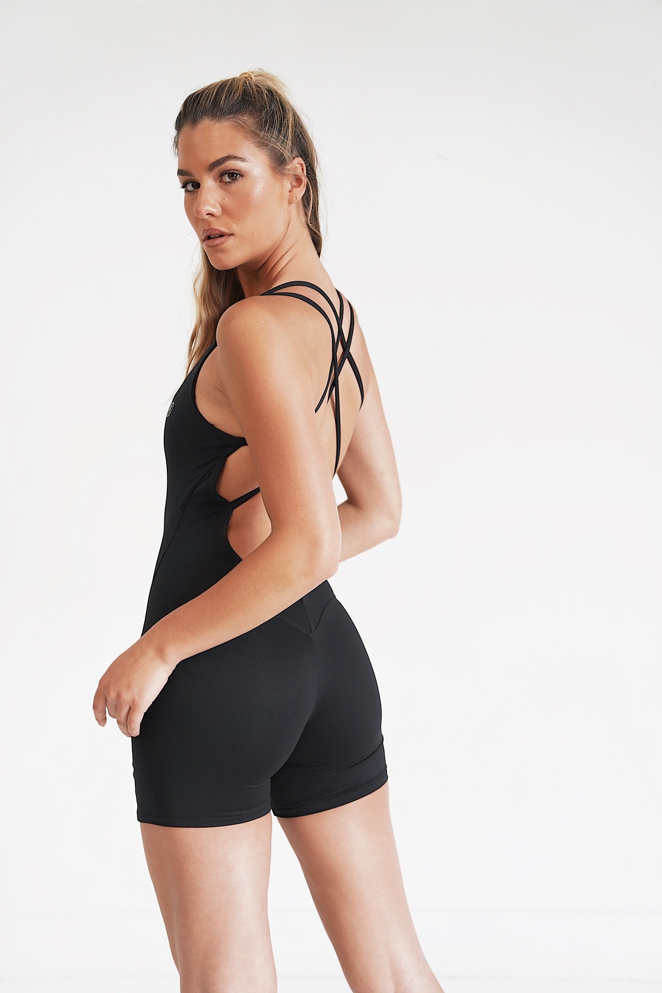 KIMITH BRAND I Am Enough Black Stretch Bodysuit — pant category context