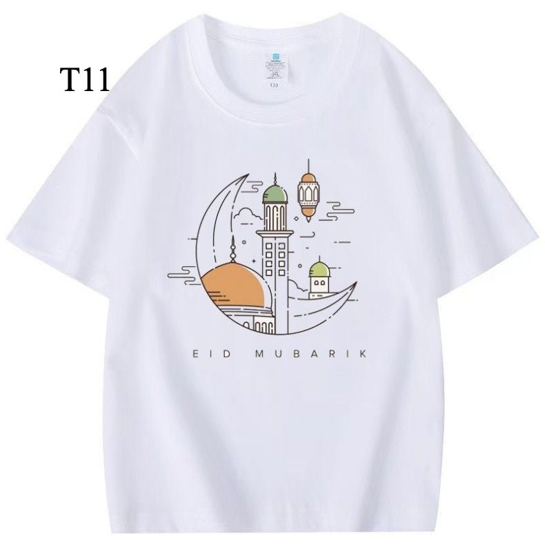 Mariam's Collection Customized Cotton Parent-Child T-Shirts – Ramadan & Keffiyeh Design for Kids… — feature highlight