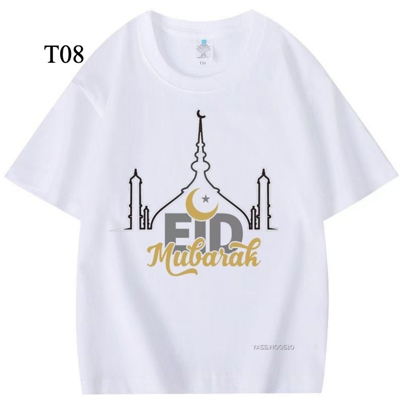 Mariam's Collection Customized Cotton Parent-Child T-Shirts – Ramadan & Keffiyeh Design for Kids… — detail shot 10
