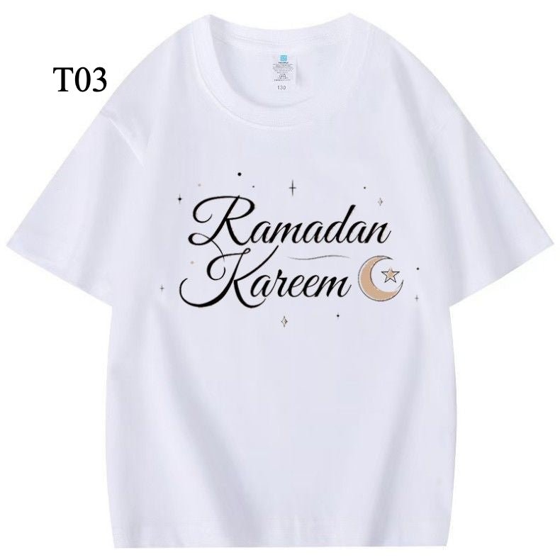 Mariam's Collection Customized Cotton Parent-Child T-Shirts – Ramadan & Keffiyeh Design for Kids… — product category context