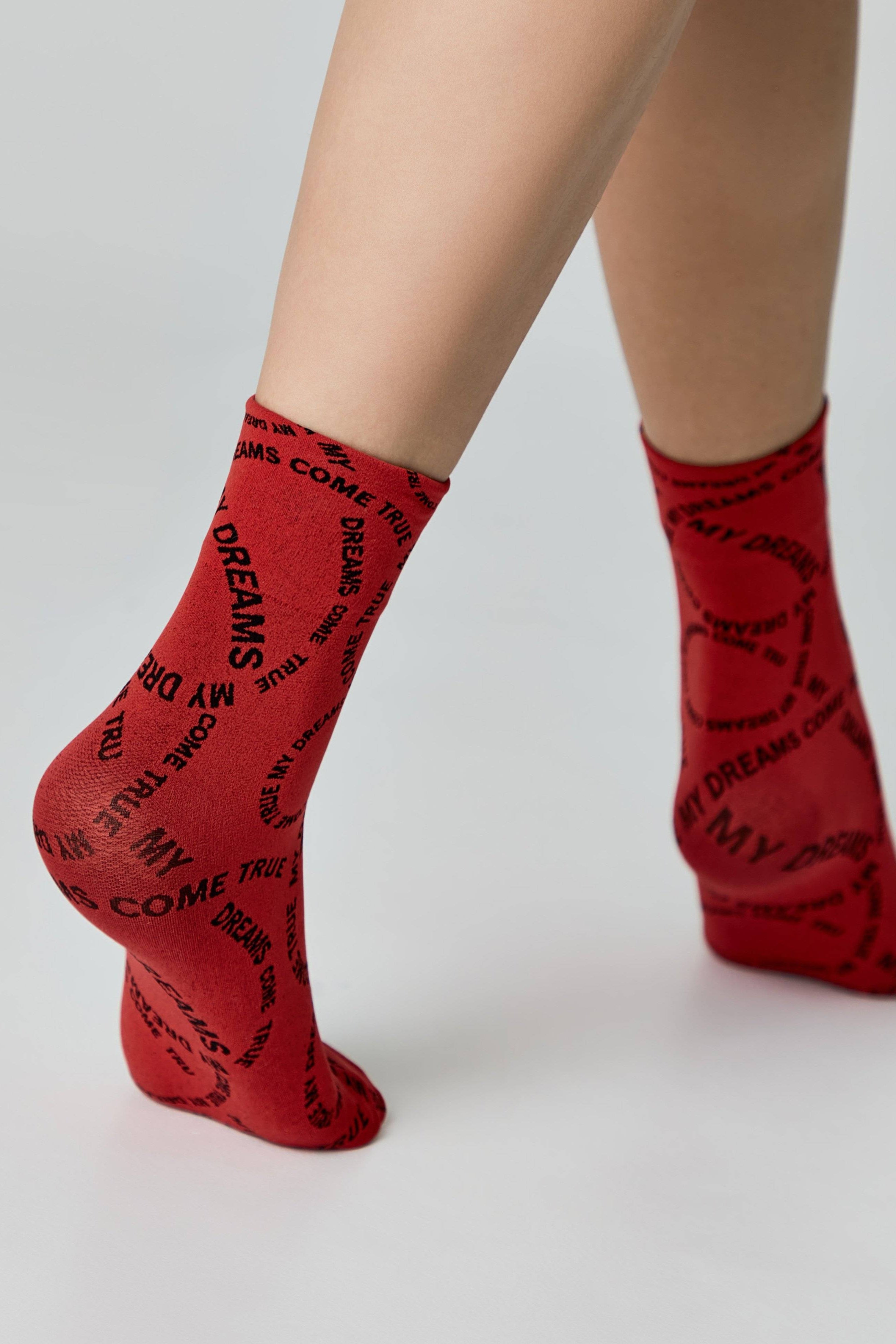 TheRanok.com Dense Socks Conte Fantasy - Knitted "My dreams" Design — packaging