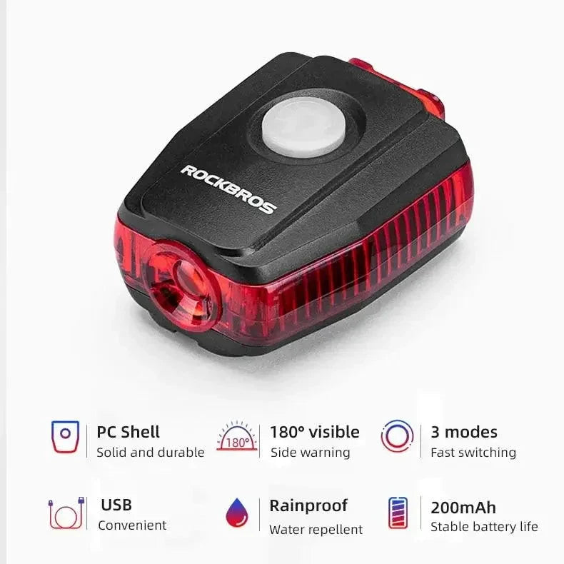 Cyclist's Beacon: USB Rechargeable Waterproof Light