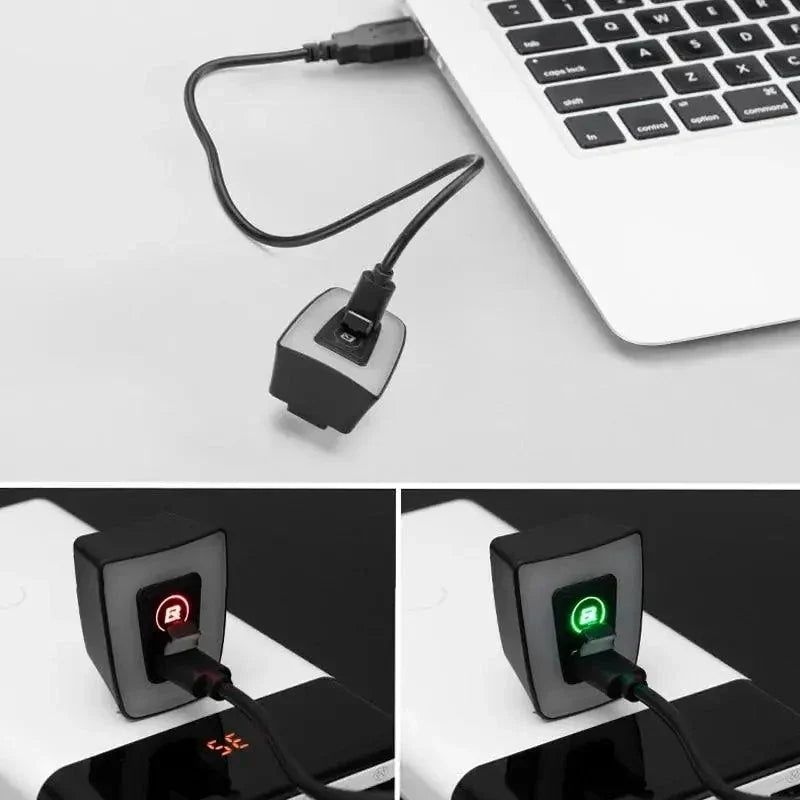 Cyclist's Beacon: USB Rechargeable Waterproof Light